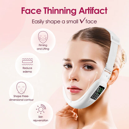 V Face Facial Lifting Machine Electric V-Line Up Lift Belt Face Massage Skin Lifting Firming Beauty Device Double Chin Reducer