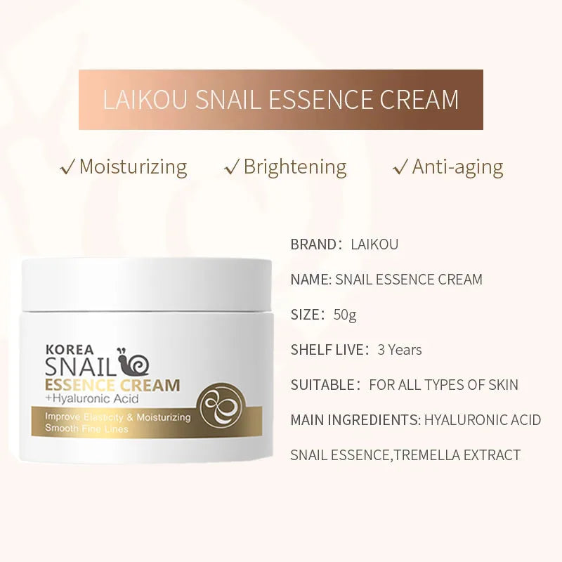 Snail Anti-aging Cream Collagen Moisturizer