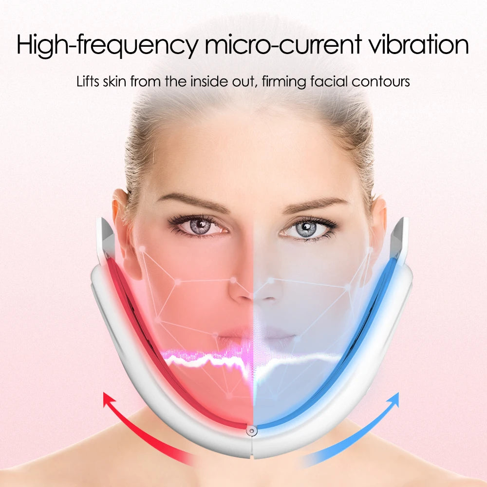 V Face Facial Lifting Machine Electric V-Line Up Lift Belt Face Massage Skin Lifting Firming Beauty Device Double Chin Reducer