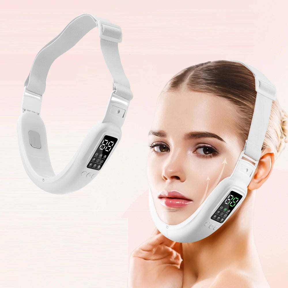 V Face Facial Lifting Machine Electric V-Line Up Lift Belt Face Massage Skin Lifting Firming Beauty Device Double Chin Reducer